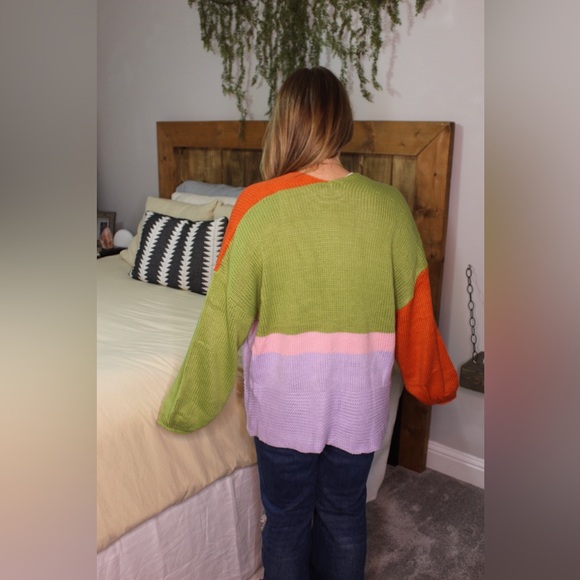 Color Block Cardigan - Picture 3 of 3